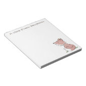 Niedliche Baby-Whimsical-Fuchs-Abbildung Notizblock (angewinkelt)