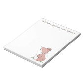 Niedliche Baby-Whimsical-Fuchs-Abbildung Notizblock (Rotiert)