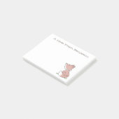 Niedliche Baby-Whimsical-Fuchs-Abbildung Post-it Klebezettel (angewinkelt)