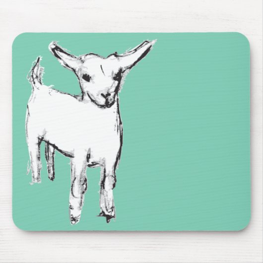 Niedliche Baby-Ziege Mousepad (Vorne)