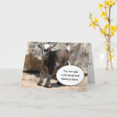 Niedliche Baby-Ziegen-Gruß-Karte Karte (Gelbe Blume)