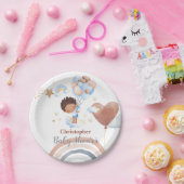 Niedliche Babyballon - Afrikanische Kinderdusche Pappteller (Party)