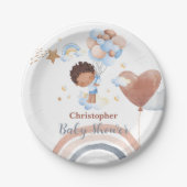 Niedliche Babyballon - Afrikanische Kinderdusche Pappteller (Vorderseite)