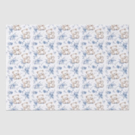 Niedliche Babybär und Babydusche Seidenpapier