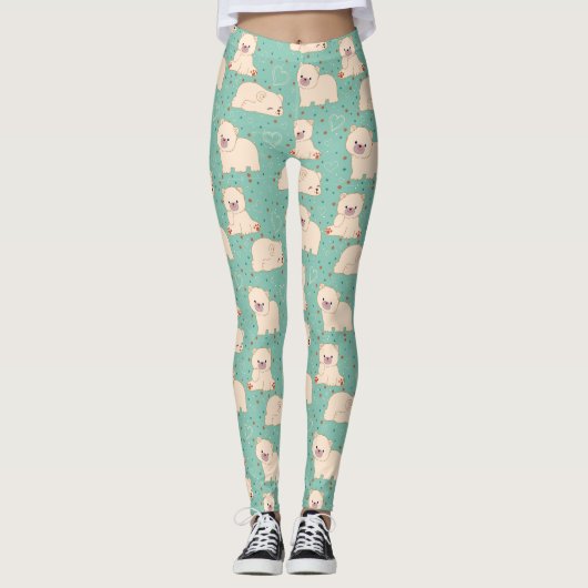Niedliche Babybären Leggings (Vorderseite)