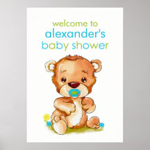 Niedliche Babybärendusche