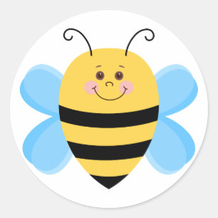 Niedliche Babybee Runder Aufkleber