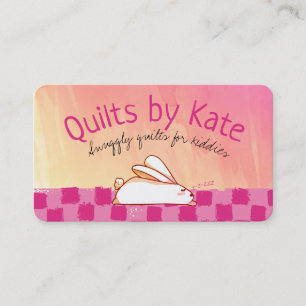 Niedliche Babybettdecken Näharbeiten Visitenkarte