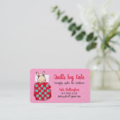 Niedliche Babybettdecken Näharbeiten Visitenkarte (Stehend Vorderseite)