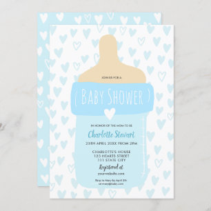 Niedliche Babyblütendusche Einladung