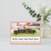 Niedliche Babybriefe mit individualisierbaren Text Postkarte (Stehend Vorderseite)