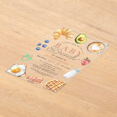 Niedliche Babybrunch Babydusche Acryleinladungen (Ablage )