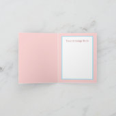 Niedliche Babycreme Karte (Innenseite)