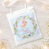 Niedliche Babydrache Dinosaurier Wildblume Babydus Geschenktütchen (Ausgeschnitten)