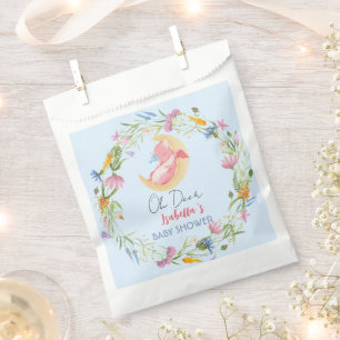 Niedliche Babydrache Dinosaurier Wildblume Babydus Geschenktütchen