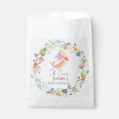 Niedliche Babydrache Dinosaurier Wildblume Babydus Geschenktütchen (Vorderseite)