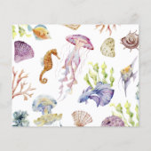 Niedliche Babyduschberatungskarte (Rückseite)