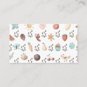 Niedliche Babyduschbücher für Kinder Begleitkarte (Rückseite)