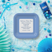 Niedliche Babydusche Bibel Verse Streifen blaues P