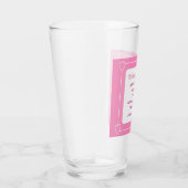 Niedliche Babydusche Bibel Verse Streifen rosa Par Glas (Rechts)