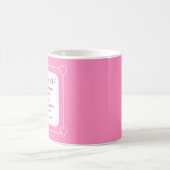 Niedliche Babydusche Bibel Verse Streifen rosa Par Kaffeetasse (Mittel)