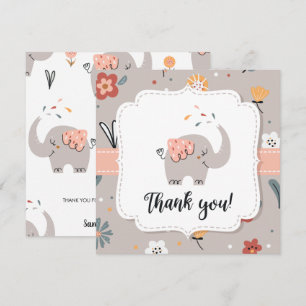 Niedliche Babydusche danke Postkarte