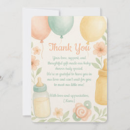 Niedliche Babydusche Dankeschön Karte