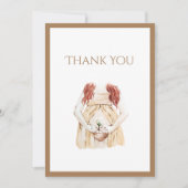 Niedliche Babydusche Dankeskarte (Vorderseite)