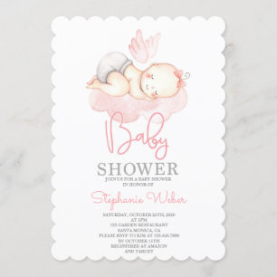 Niedliche Babydusche Einladung