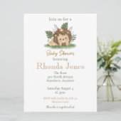 Niedliche Babydusche Einladung (Stehend Vorderseite)