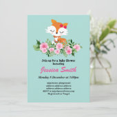 niedliche Babydusche Einladung (Stehend Vorderseite)