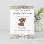 Niedliche Babydusche Einladung (Stehend Vorderseite)