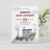 Niedliche Babydusche Einladung (Stehend Vorderseite)