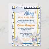 Niedliche Babydusche Einladung (Vorderseite)