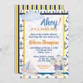 Niedliche Babydusche Einladung (Vorne/Hinten)