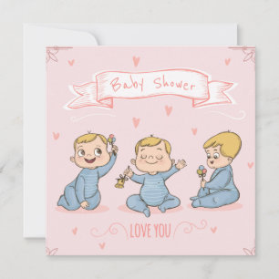 Niedliche Babydusche Feiertagskarte