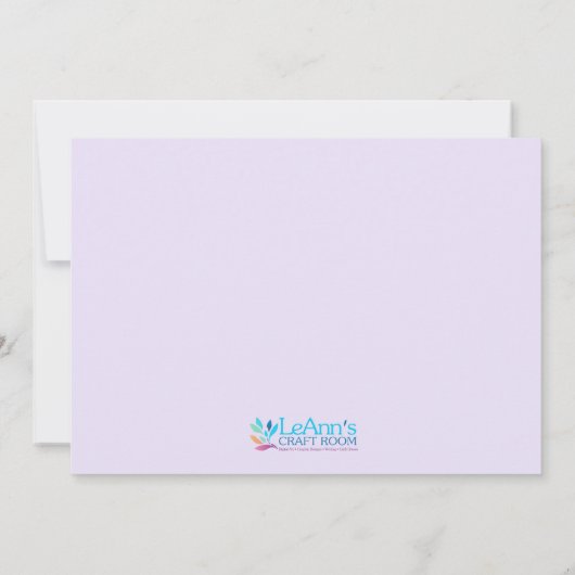 Niedliche Babydusche für die Kuh-Flora Einladung (Rückseite)