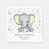 Niedliche Babydusche Gelb Elefant Napkins Serviette (Vorderseite)