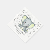 Niedliche Babydusche Gelb Elefant Napkins Serviette (Ecke)
