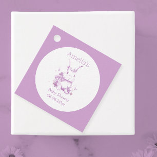 Niedliche Babydusche Geschenkanhänger