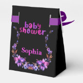 Niedliche Babydusche Geschenkschachtel (Rückseite)