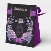 Niedliche Babydusche Geschenkschachtel (Rückseite)