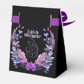 Niedliche Babydusche Geschenkschachtel (Rückseite)