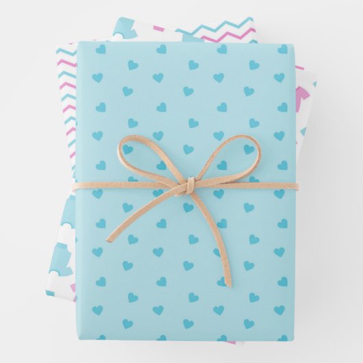 Niedliche Babydusche/Geschlechtsverkehr Geschenkpapier Set (Beispiel)