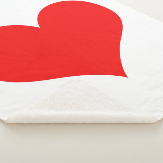 Niedliche Babydusche mit rotem Herzen Geschenke ma Sherpadecke (3/4)