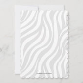 Niedliche Babydusche mit Safari-Thema lila Einladung (Rückseite)