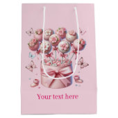 Niedliche Babydusche Mittlere Geschenktüte (Rückseite)