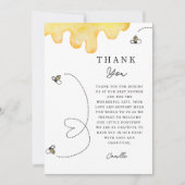 Niedliche Babydusche Mommy-to-Bee Vielen Dank Dankeskarte (Vorderseite)