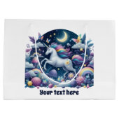 Niedliche Babydusche nach Maß Große Geschenktüte (Rückseite)