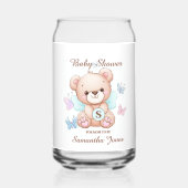 Niedliche Babydusche Personalisiert Dosenglas (Vorderseite)